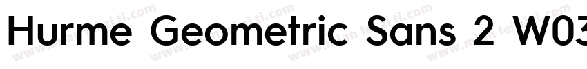Hurme Geometric Sans 2 W03 Rg字体转换